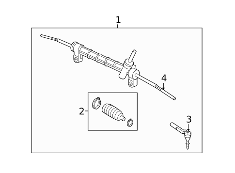 Steering Gear & Linkage for 2006 Pontiac Torrent #1