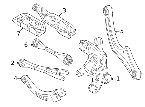 Rear Suspension for 2024 Volkswagen ID.4 #1