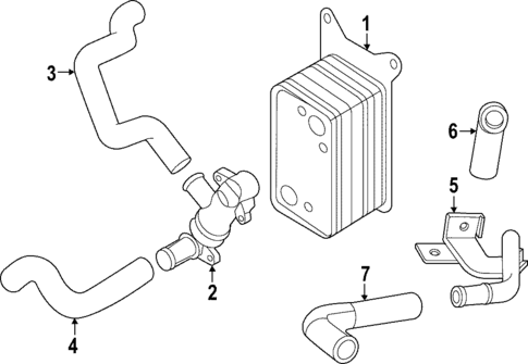 Oil Cooler for 2023 Hyundai Santa Fe #0