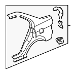 4636S1GA00ZZ - : Quarter Panel for Honda: Civic Image