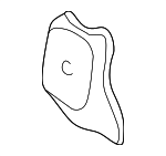 63323S01A00ZZ - : 1996-2000 Honda Civic - Extension R Rear Gutter (Lower) for Honda: Civic Image