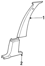 V718HV4 - Body: Center Pillar Trim for Chrysler: New Yorker | Dodge: Dynasty Image