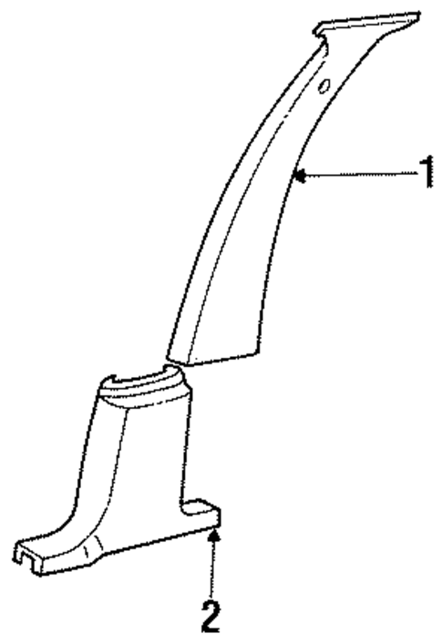 Interior Trim - Pillars for 1989 Dodge Dynasty #0