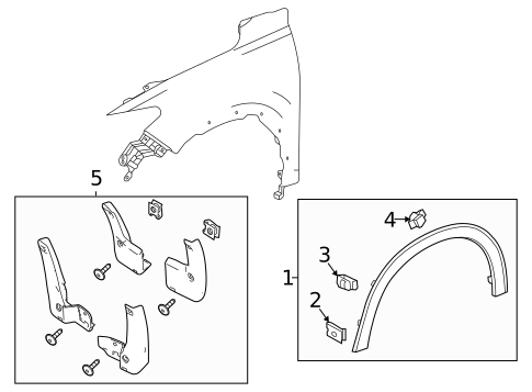 Exterior Trim - Fender for 2024 Honda HR-V #0