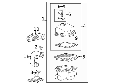 Air Intake for 2010 Toyota Yaris #0
