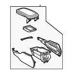 5881030A22A0 - Body: Console Assembly for Lexus: GS300, GS350, GS430, GS450h Image