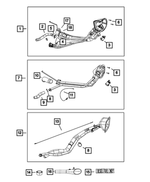 68090383AB - Fuel and Accelerator Pedal: Ground Strap for Ram: 1500, 1500 Classic, 2500, 3500 Image