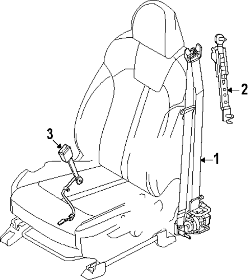 Seat Belt for 2024 Kia Sorento #2