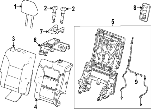 Second Row Seats for 2025 GMC Acadia #7