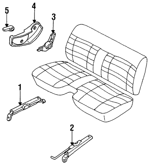 Seats & Track Components for 1987 Mazda B2200 #0