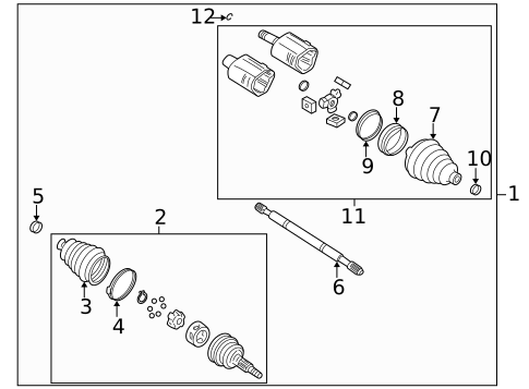 Drive Axles for 2000 Cadillac Seville #0