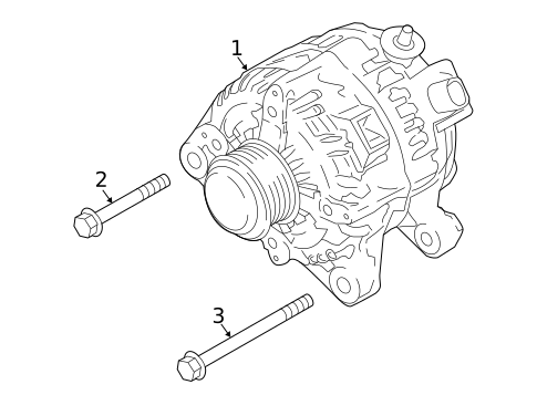 Alternator for 2020 Kia Stinger #1