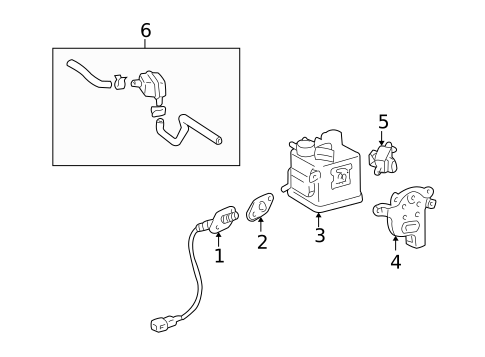 Emission Components for 2006 Toyota Land Cruiser #0