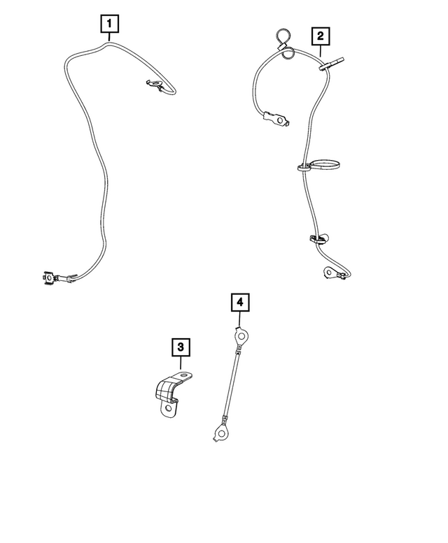 68683169AA - Electrical: Ground Strap for Mopar Image