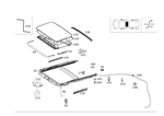 1647800040 - Sliding Roof: Trim, Roof for Mercedes-Benz: GL320, GL550, ML320, ML350, ML450, ML500, ML550, ML63 AMG, R320, R350, R500 Image