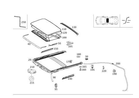 Electric Sliding/Lifting Roof for 2008 Mercedes-Benz R320 #0