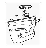 95153839 - : 2013-2015 Chevrolet - Very Dark Pewter Front Passenger Side Door Trim for Chevrolet: Spark, Spark EV Image