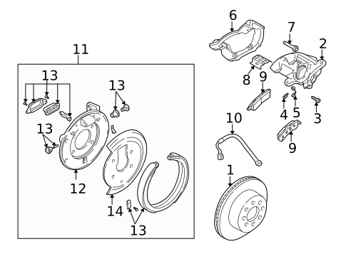 Disc Pads & Brake Shoes for 2005 Chevrolet SSR #1