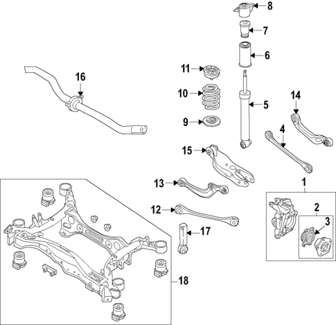 Rear Suspension for 2019 Audi A7 Sportback #1