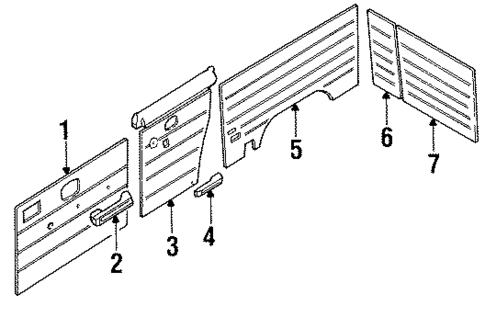 Interior Trim for 1988 Isuzu Trooper #0