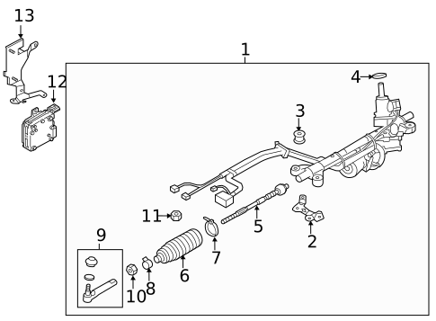 Steering Gear & Linkage for 2015 Subaru XV Crosstrek #0