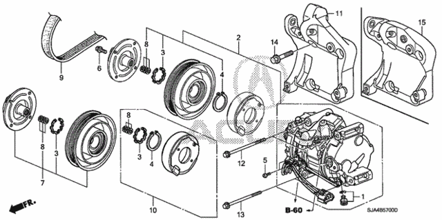 A/C Compressor for 2011 Acura RL #0