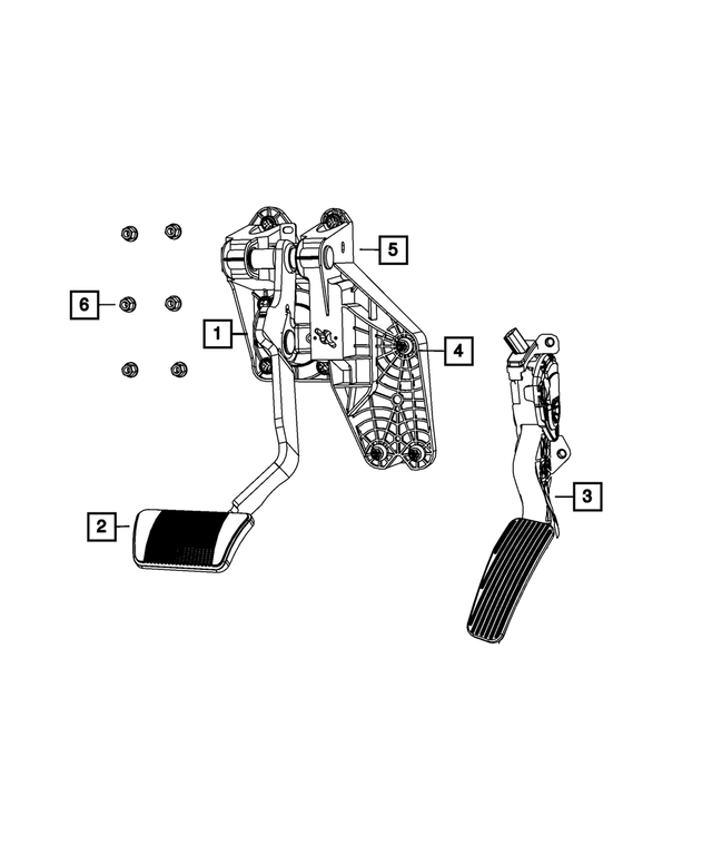 4721922AG - Brakes: Brake And Accelerator Pedal for Mopar Image