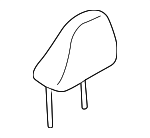 64061SL100NK - Body: Headrest for Subaru Image