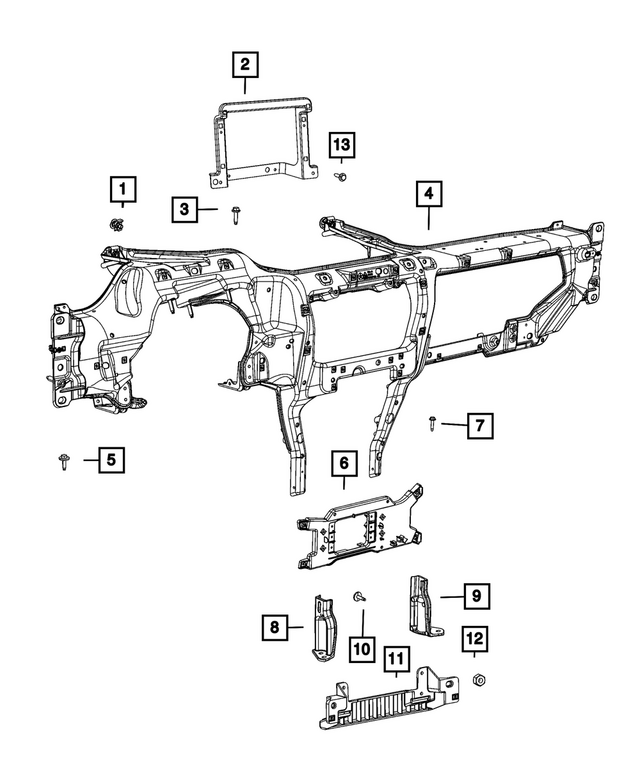 6101914 - Interior Trim: Hex Weld Nut for Mopar Image image