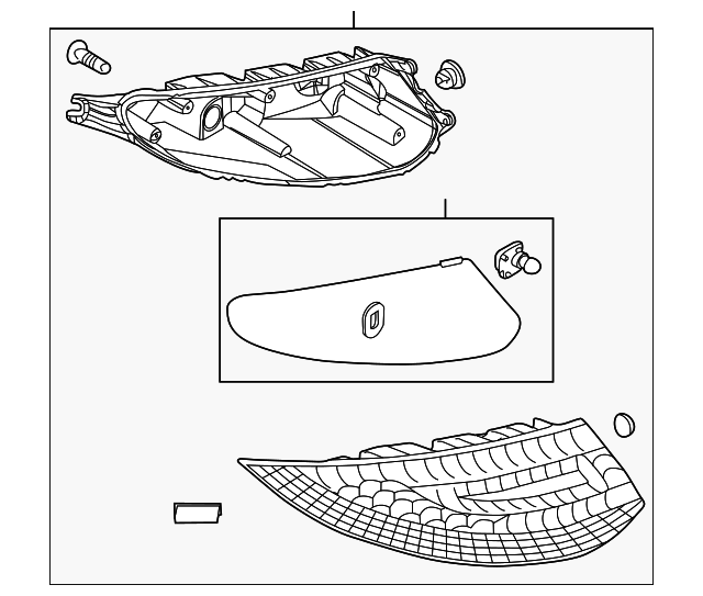 Tail Lamp Assembly - Porsche (997-631-414-05)