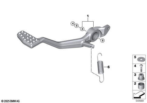 Brake Pedal, Connection Linkage for 2026 BMW-Motorrad R 1300 RT #1