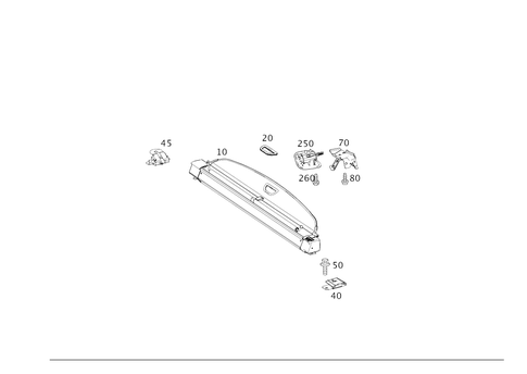 Luggage Compartment Cover for 2016 Mercedes-Benz GLE400 #0