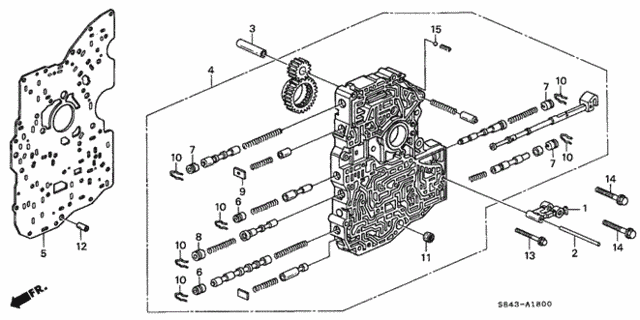 AT Main Valve Body (V6) for 2002 Honda Accord #0