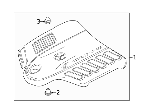 Engine Appearance Cover for 2021 Mercedes-Benz AMG GT 53 #0