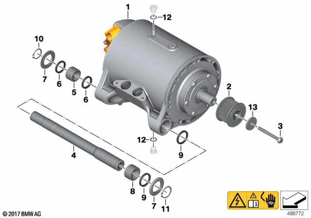 7129908681 - Engine Electrical System: Fillister-Head Screw - M8X70-8.8 mk for BMW-Motorrad Image image