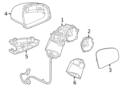Outside Mirrors for 2019 Mercedes-Benz SLC 43 AMG&reg; #1