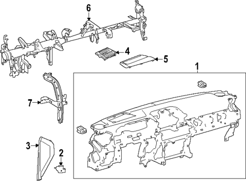 Instrument Panel for 2025 Toyota Land Cruiser #0