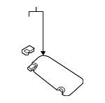 85202C2500PPB - : Sun-Visor for Hyundai Image