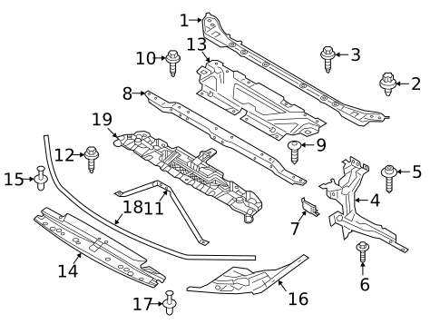 Radiator Support for 2021 BMW 430i #0