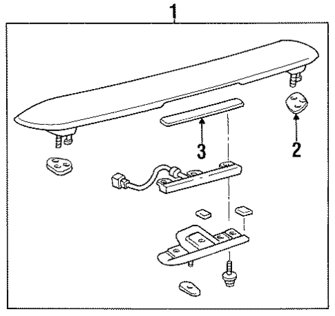 Spoiler for 1995 Toyota Camry #0