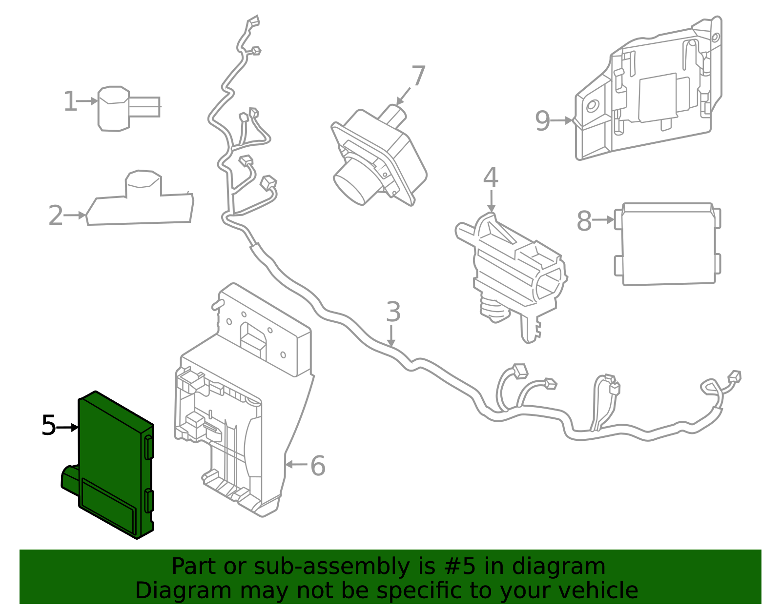 SL3Z-9E731-A - Distance Sensor 2024-2026 Ford | Ford OEM Parts Direct