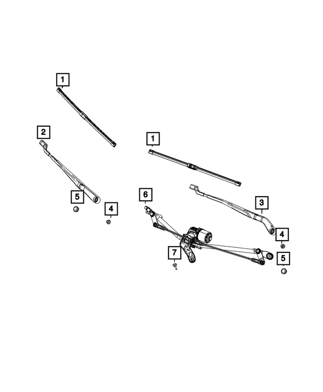 68446871AA - Electrical: Wiper Motor Module for Mopar Image image