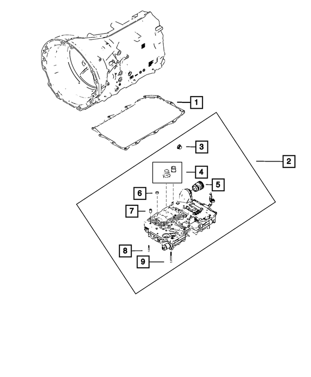 68567530AA - Transmission: Transmission Valve Body &amp; Control Unit for Mopar Image image