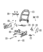 68260534AC - Interior Trim: Front Seat Back Frame for Mopar Image