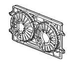 22719384 - Cooling System: Engine Cooling Fan Assembly for Chevrolet: Malibu | Pontiac: G6 | Saturn: Aura Image