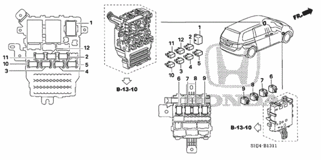 Control Unit (Cabin) (2) for 2007 Honda Odyssey #0