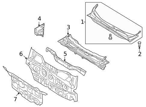 Cowl for 2009 Hyundai Veracruz #0