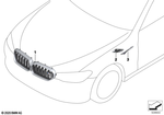51138082108 - : Grille Front for BMW Image