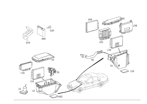 Apparatus Case and Control Units for 2005 Mercedes-Benz S430 #0