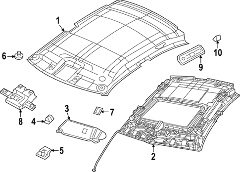 Interior Trim - Roof for 2019 Dodge Charger #0